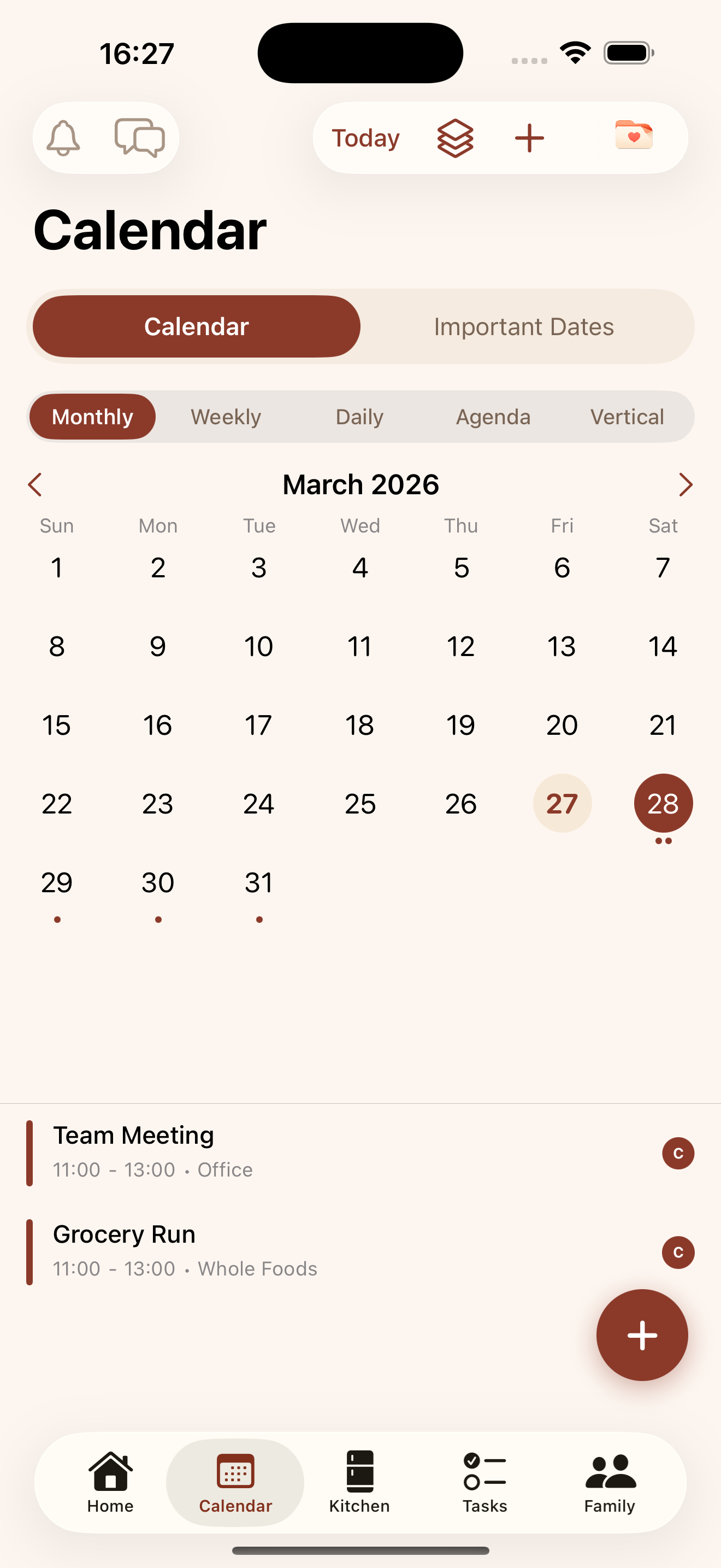 Shared Calendar